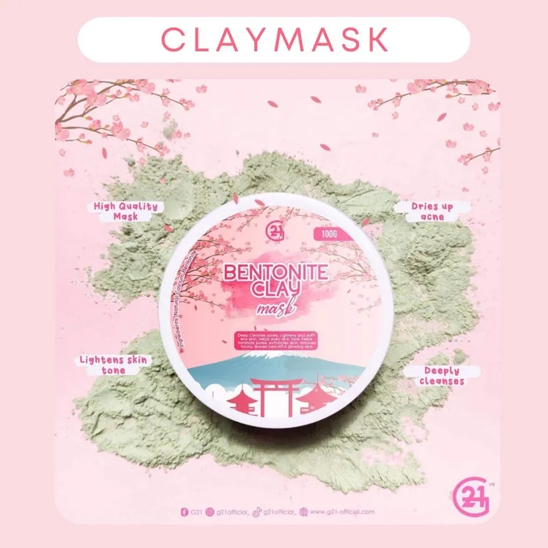 G21 Sakura Bentonite Claymask