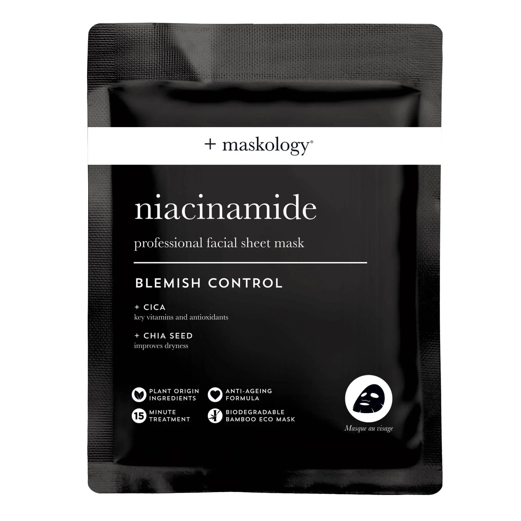  Maskology Niacinamide Blemish Control Sheet Mask