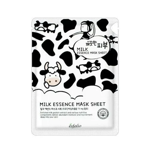 Pure Skin Milk Essence Mask Sheet - 1 Box of 10 Sheets